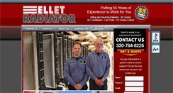 Desktop Screenshot of elletradiator.com